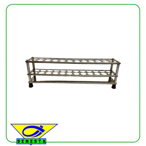 Rak Tabung Reaksi Stainless Lubang